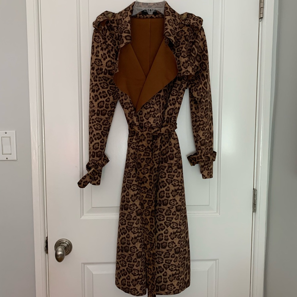 Leopard Trench Coat